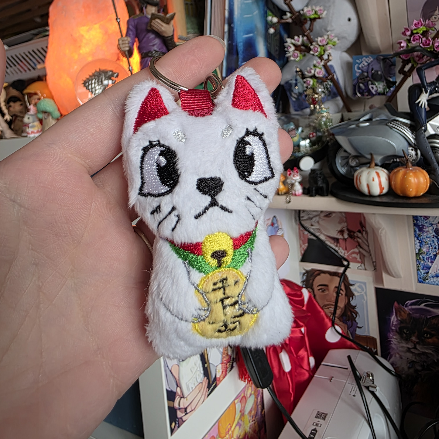 Granny Cat Keyring