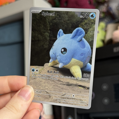 Round Seal Fan Art Card
