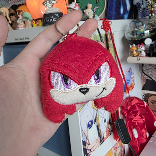 Red Echidna Keyring