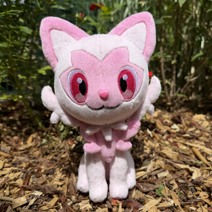 Pink Grass Cat Fan Art Card